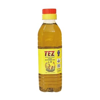 TEZ プレミアムバージンインディアンマスタードオイル 475ml×12本 油 51gQMlAFdlL.jpg